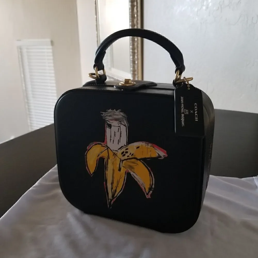 NWOT Coach Jean Michel Basquiat Square Box Bag